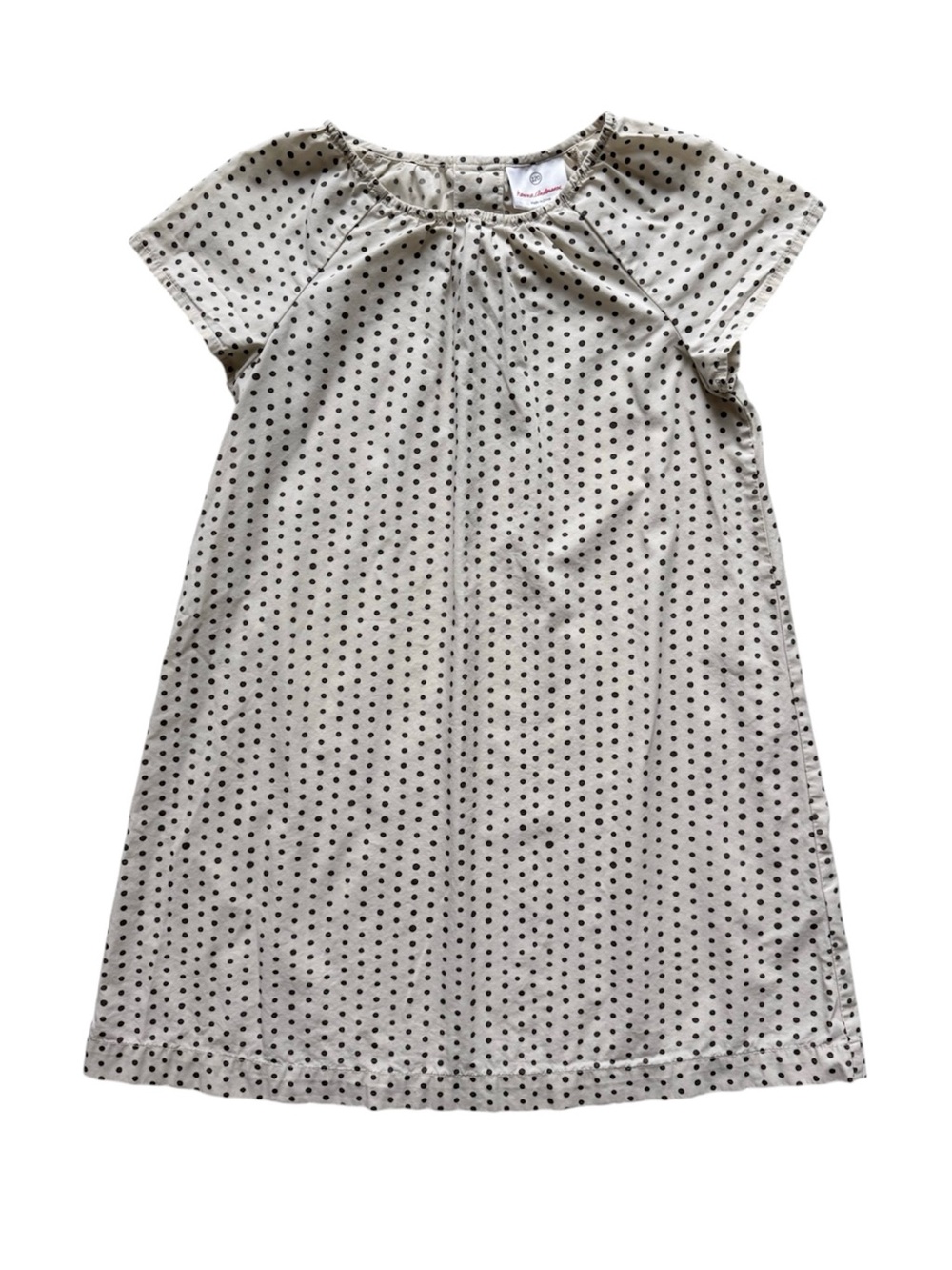 Hanna Andersson Woven Cotton Polka Dot Dress Size 6/7